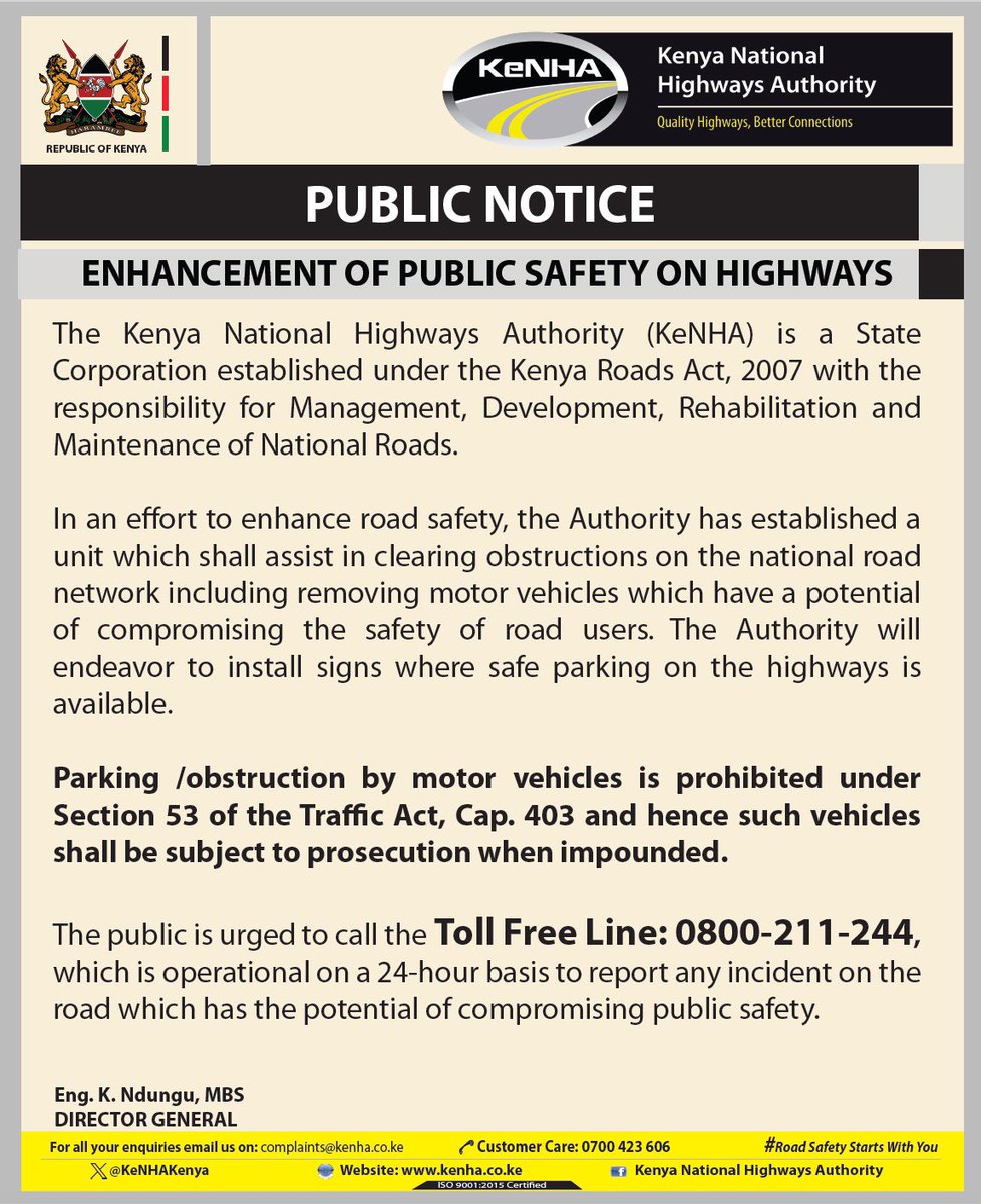 Enhancement of public safety on highways