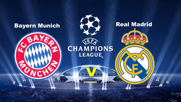 This afternoon's #football game: #BayernMunich v #RealMadrid. #ChampionsLeague