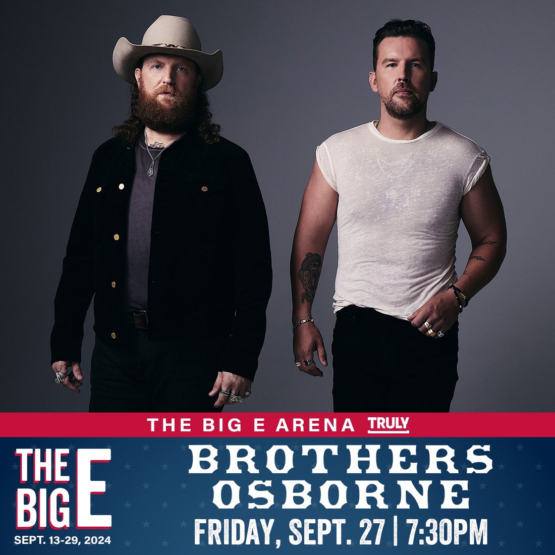 Massachussetts! We're coming to West Springfield for @TheBigEFair on September 27th. Tickets go on sale Friday, May 3rd @ 10:00 AM ET. See you there!