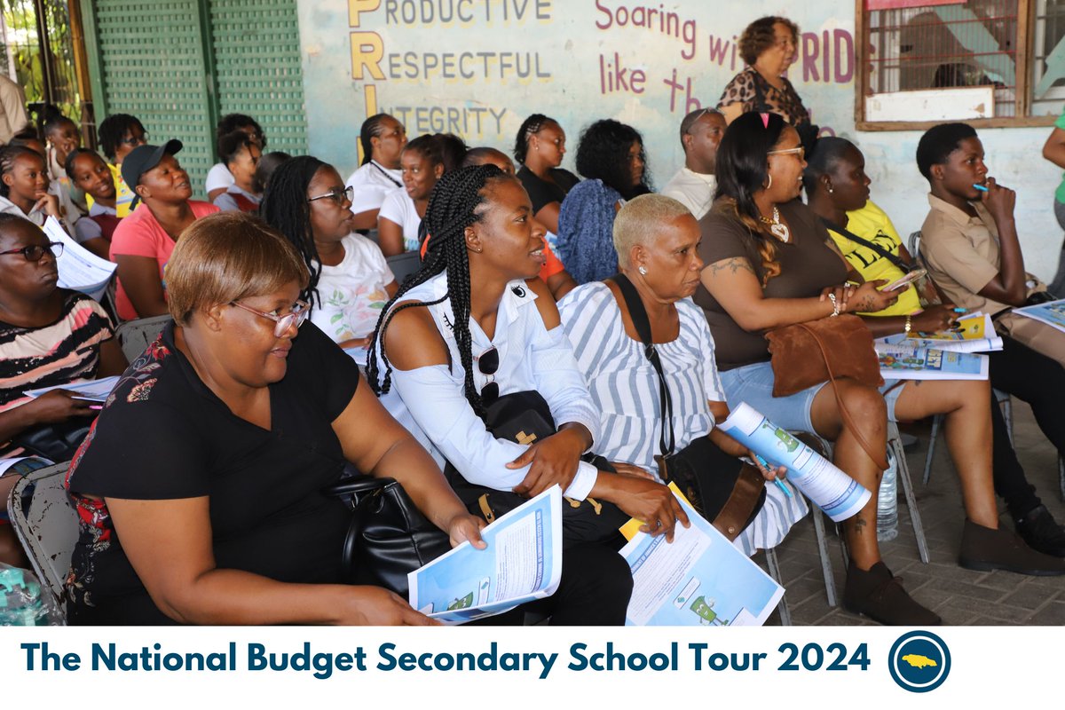 Highlights from our stop at Spanish Town High School for our last stop for the National Budget Secondary School Tour 2024. #mofpsjamaica #nationalbudgetschooltour2024