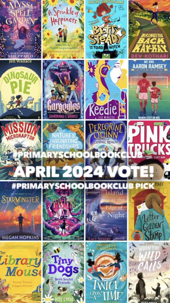 It’s time…head over to @PrimarySchoolBC to VOTE!!! Look at these beauties!!! #PrimarySchoolBookclub