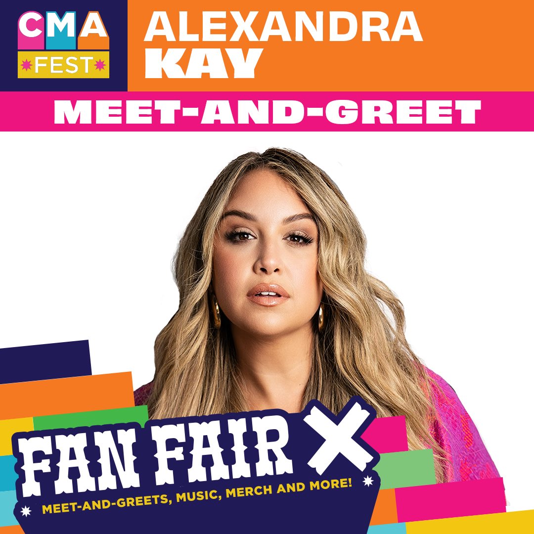 I'm doing a Meet & Greet at #CMAfest in Fan Fair X Saturday JUNE 8th before my set on the free Dr. Pepper AMP Stage! Yall come out and support the @cmafoundation & their mission! Tickets & details: CMAfest.com/FanFairX