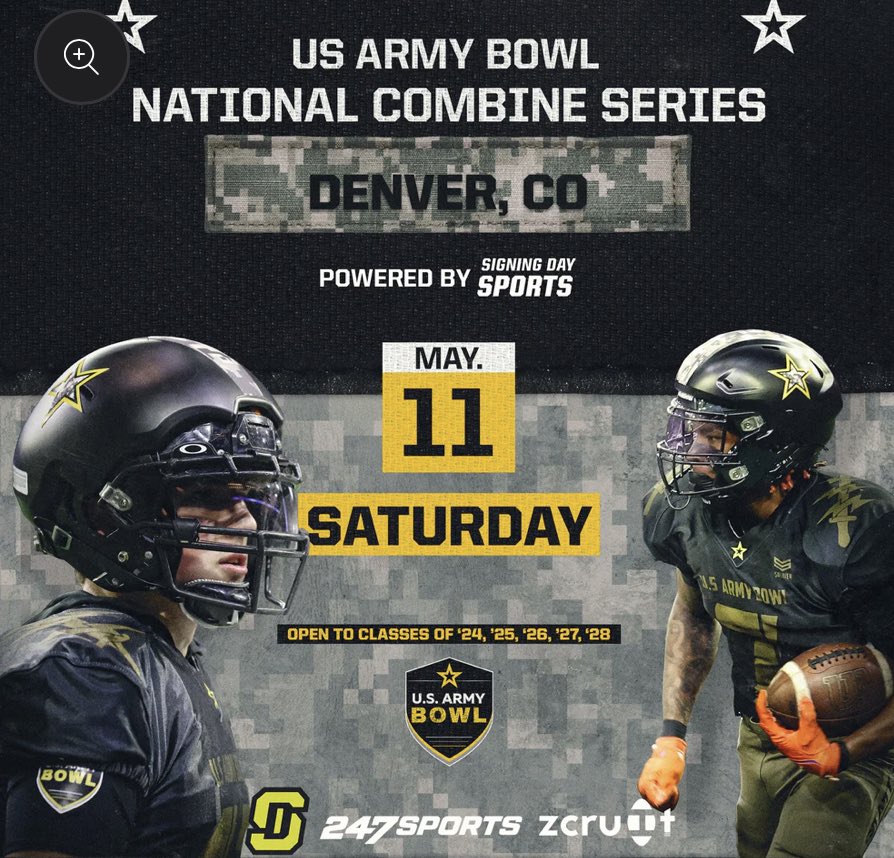 Thank you @jrutkowski288 for the invite to the US ARMY BOWL NATIONAL COMBINE SERIES in Denver!! I’m excited to go out and compete! 
@BradPyatt @CoachDicksAW