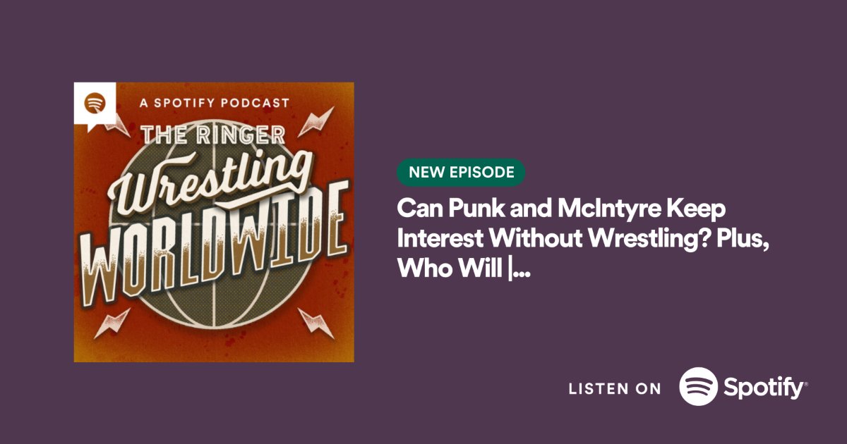 🌎WORLDWIDE🌍 @cruzkontrol, @khal & @brianhwaters are joined by @DavidShoemaker and answer some burning questions coming out of #WWERaw regarding the Draft, Punk-McIntyre & more. And then they introduce a new segment called “The Hot Tag w/ The Masked Man!” open.spotify.com/episode/4LEUji…