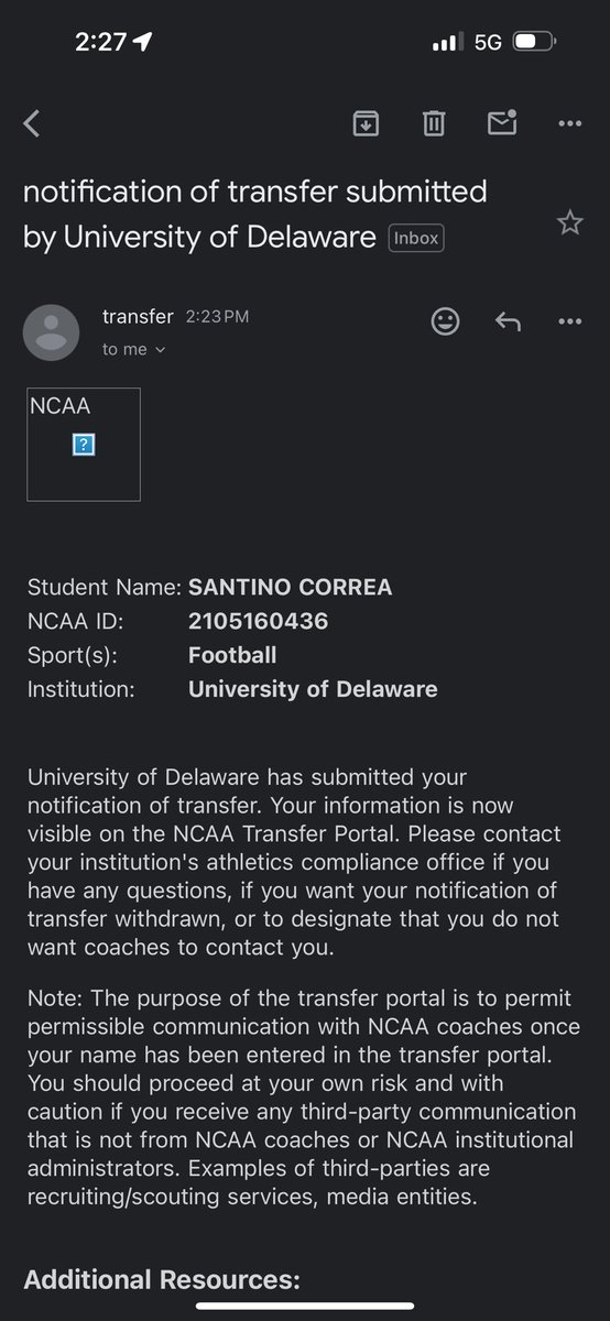 Santino Correa #0 tweet media