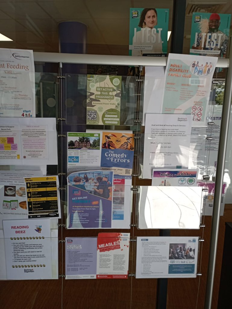 Keep an eye out in Dagenham Library for our positive activity flyers! 

#Dagenham #Freeactivities