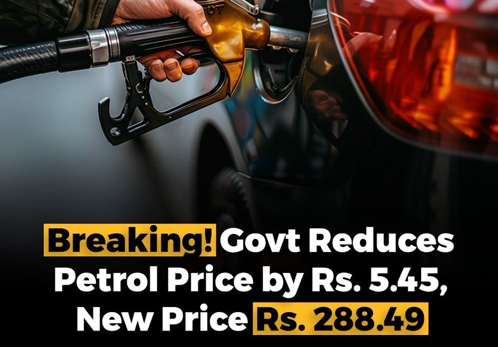 The price of petrol in Pakistan has been reduced by Rs5.45 per liter, bringing it down from Rs293.94 to Rs288.49 for the upcoming two weeks. 

#Petrolprice #Reduced #Pakistan #Karachi #Islamabad #Lahore