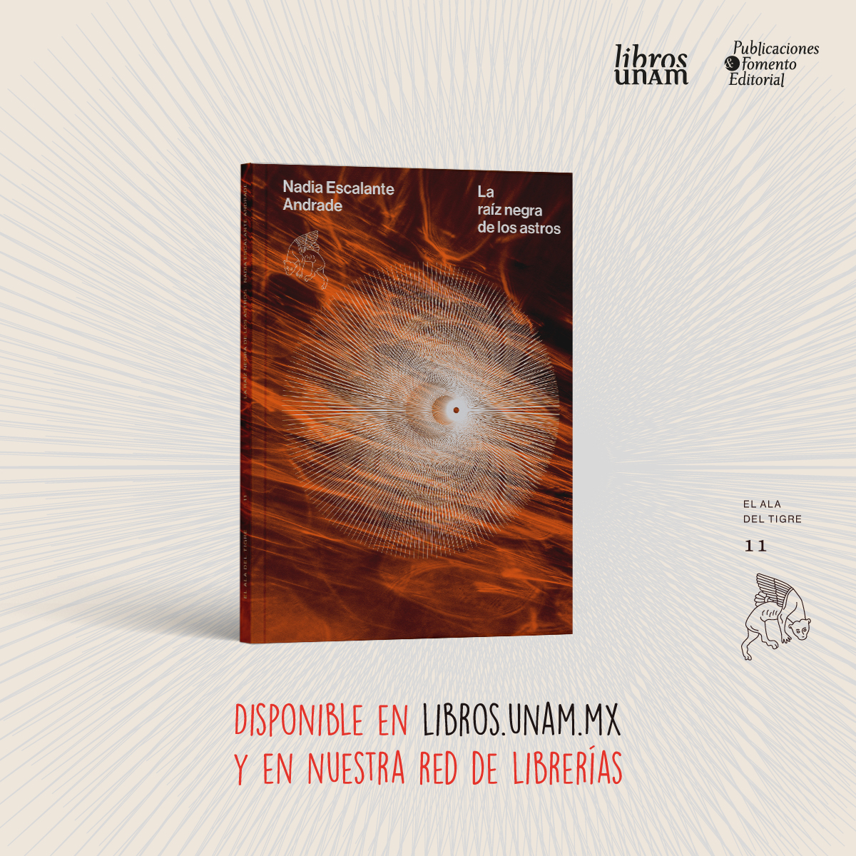 'Mecanismo' (fragmento), de Nadia Escalante @gratiaeveneris 🐯🪽 Pero llegará el tiempo en que pondrás las manos sobre el rostro de la catástrofe, y le cerrarás los ojos, detenidos, frente a ti. ☄️Lee el poema completo en «La raíz negra de los astros» ➡️ bit.ly/3LKtqzT