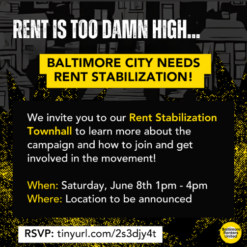 You shouldn't have to work ten jobs just to pay rent. #rentstabilization Come thru and learn more about our movement! We will have food and childcare and good coversation.