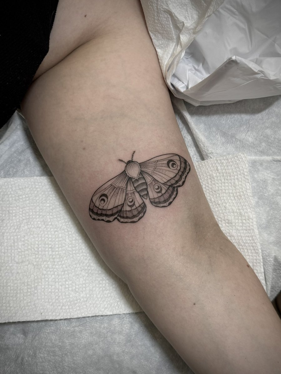 Recent moth tattoo 🦋🖤✨