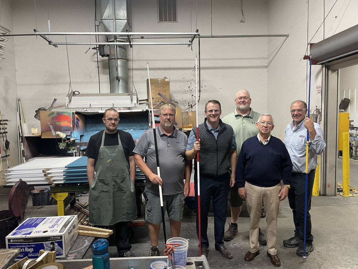 A busy day of the #99CountyTour! I visited a Landus expansion in Greene, provided an update at the Cedar Falls Rotary club, and toured Standard Golf Company - which makes all the necessities for golf courses across the country.