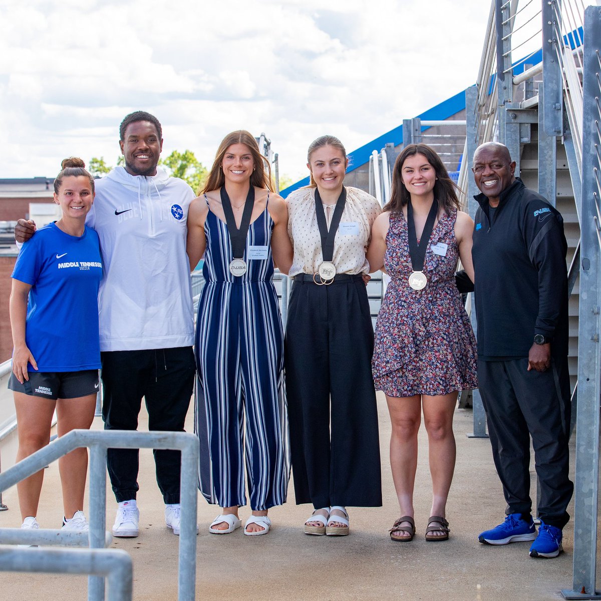 So proud of our student athletes and grateful for their contributions to @MT_Soccer. I know they’ll crush it in the next chapter of their lives! #BLUEnited