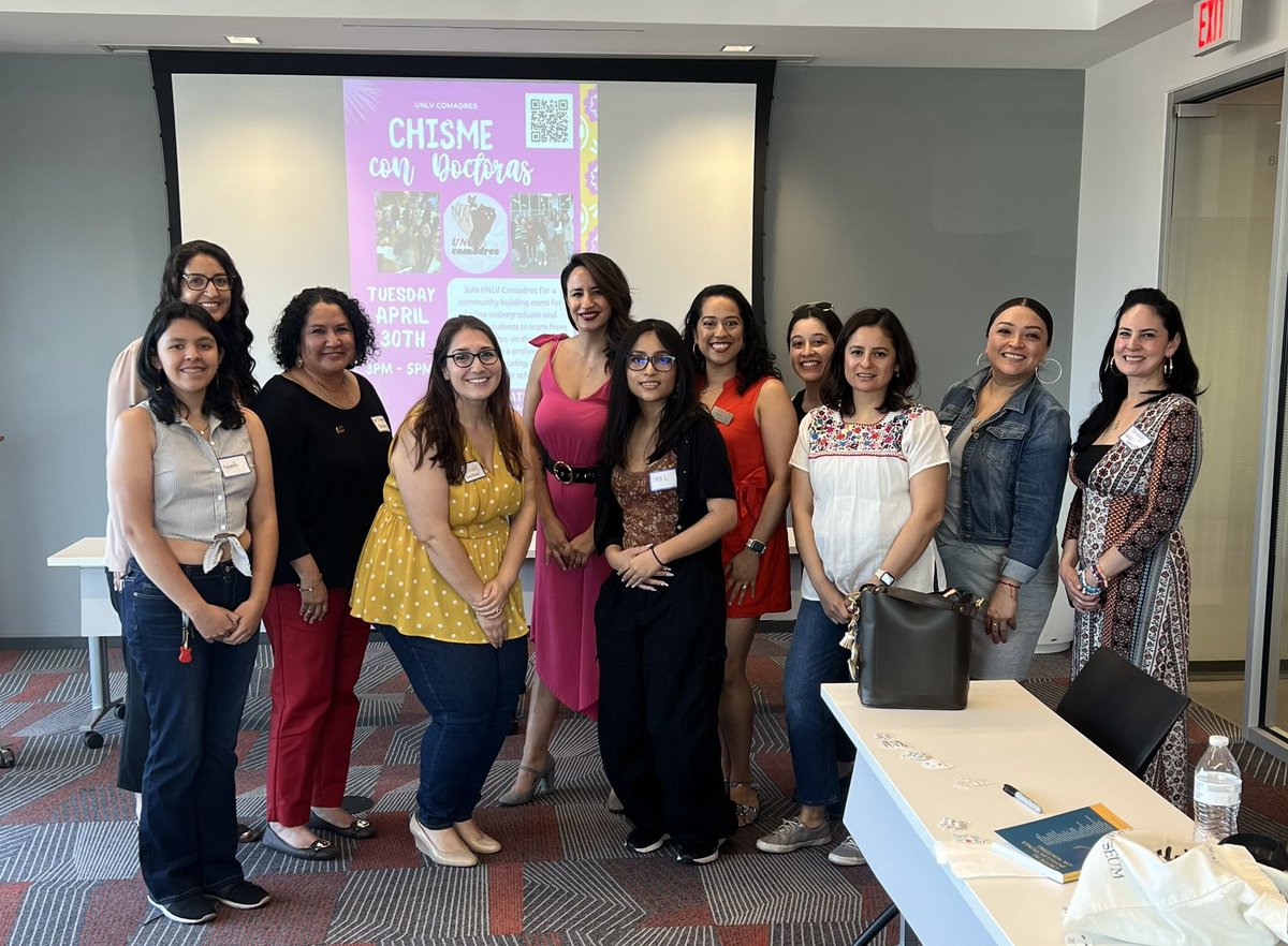 It was such a lovely afternoon connecting with other Latinas on campus to discuss our journeys and give consejos 💕 @unlv @UNLVComadres Thank you too @ExtraAdmin for joining as well! Push on, si se puede!