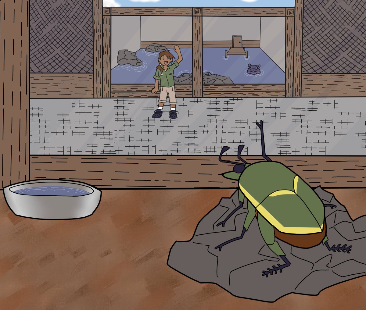 SynthPanda_'s tweet image. Dr. Jay Everwood (as a beetle) (ft. Faeowynn Wilson)
#SCPVisualArchives