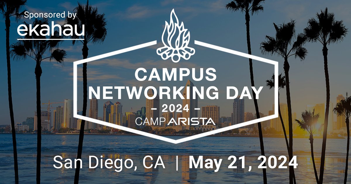 If you’re in the San Diego area and have questions about the future of networking, join us at for Campus Networking Day! You’ll come away with updated knowledge to increase network security and improve network reliability & performance. Register here: bit.ly/3TMKSbf