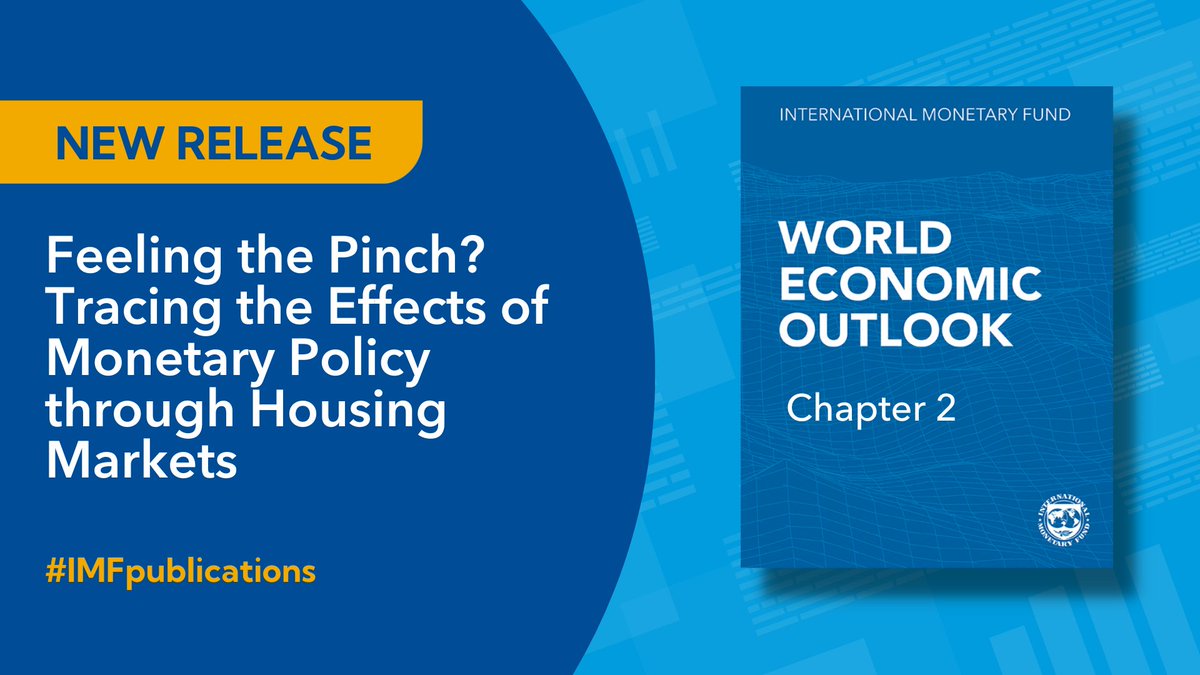 Chapter 2 of the latest World Economic Outlook investigates the effects of monetary policy across countries and over time through the lens of mortgage and housing markets. imf.org/en/Publication…