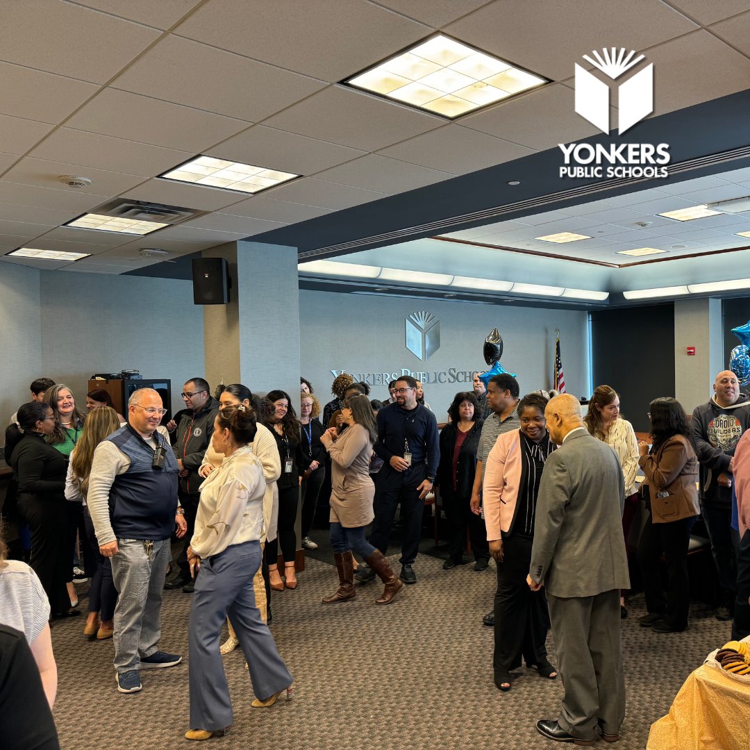 This afternoon #YonkersPublicSchools staff bade a fond farewell to Interim Superintendent Dr. Luis Rodriguez as he begins the next stage of his life: retirement. There is no doubt that this exceptional educator will continue doing exceptional things. Fair winds & following seas,