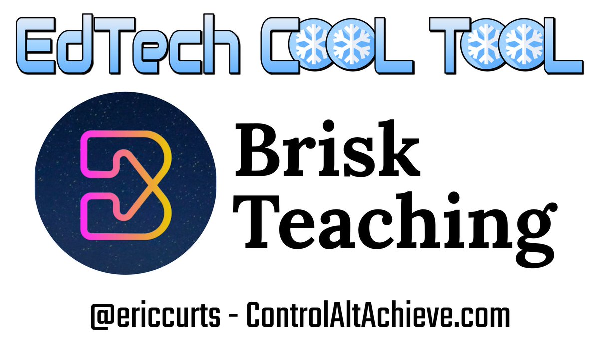 💨 Brisk Teaching - controlaltachieve.com/2023/12/edtech…

🤖 AI Extension to re-level text, give feedback, generate content, etc.

💬 Have you used this tool? Share your thoughts!

#AI
#controlaltachieve
