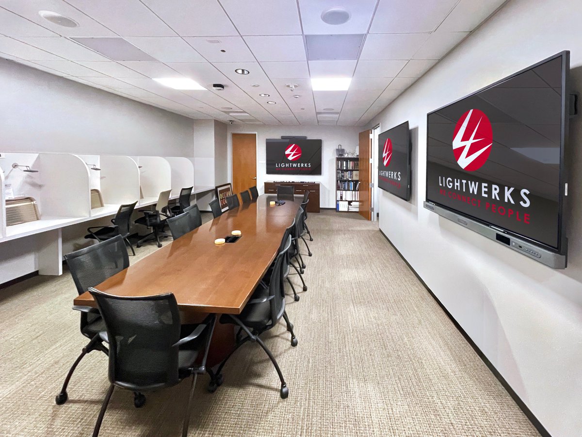 LightWerks teamed up with Ventura Foods to upgrade this conference room with a BenQ interactive panel. The display, along with Neat video conferencing and Sharp displays, creates a dynamic environment for seamless collaboration and engagement. LightWerks.com #avtweeps