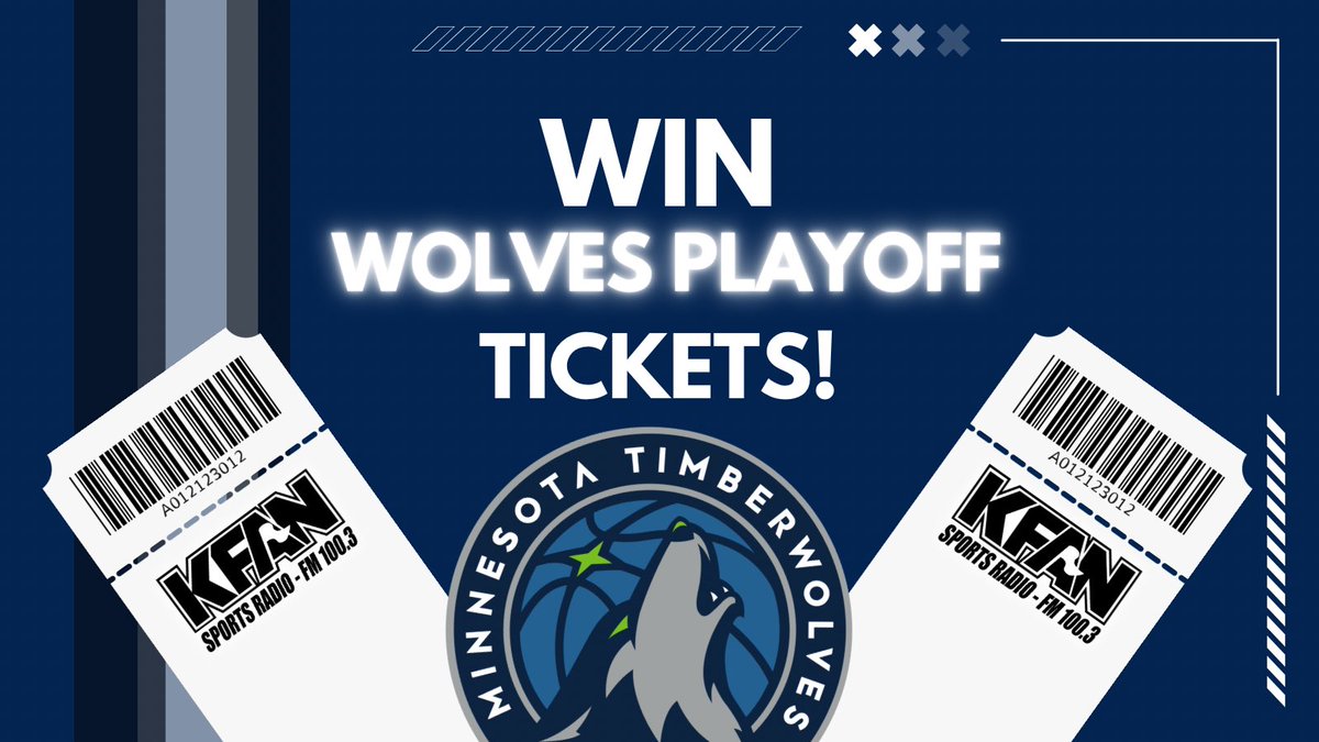 Tune in to the @PowerTripKFAN and #92Noon tomorrow morning for your shot at #Timberwolves Tickets for Game 3 of the upcoming series EVERY HOUR from 6-10am! 

Tickets go on sale May 1st at 11am and you can get yours at Timberwolves.com/Tickets
#KFANWolves #WolvesBack #NBAPlayoffs