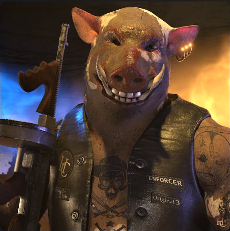 Shibacalypse's tweet image. LFG #hchogz $GOTTI #cheebapet

hog life baby!