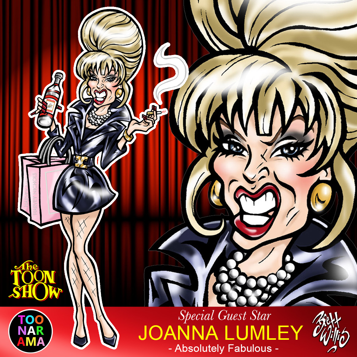 Happy Birthday The TOON Show Special Guest Star JOANNA LUMLEY - Absolutely Fabulous - #HappyBirthday #joannalumley #patsystone #absolutelyfabulous #sweetie #darling #toonarama