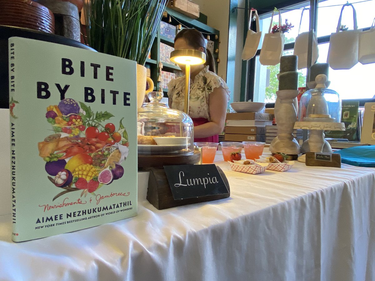 Wow! We had a wonderful time with Aimee Nezhukumatathil to celebrate the release of Bite by Bite, and World of Wonders— the paperback edition. Thank you to all who came out!