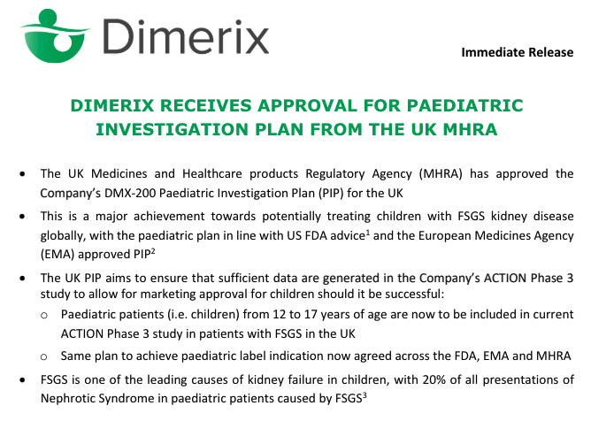 $DXB potential for expanding paediatrics market access where no treatment exists & associated healthcare costs are high #KidneyCare 🫘