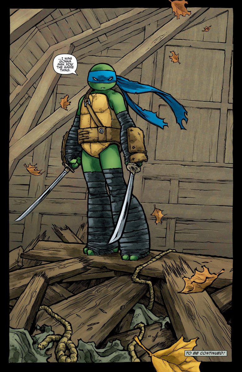 The more Teenage Mutant Ninja Turtles I read, the more confident I am in saying Leonardo is my favourite turtle. 

IDW #31