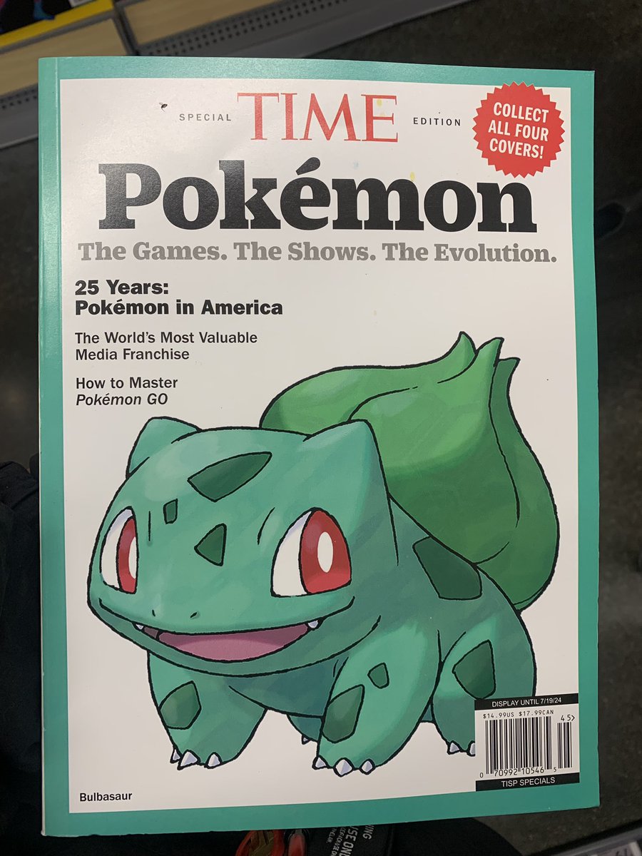 Really like this Bulbasaur Cover. 🍃 #Time #TimeMagazine #Pokémon #Bulbasaur