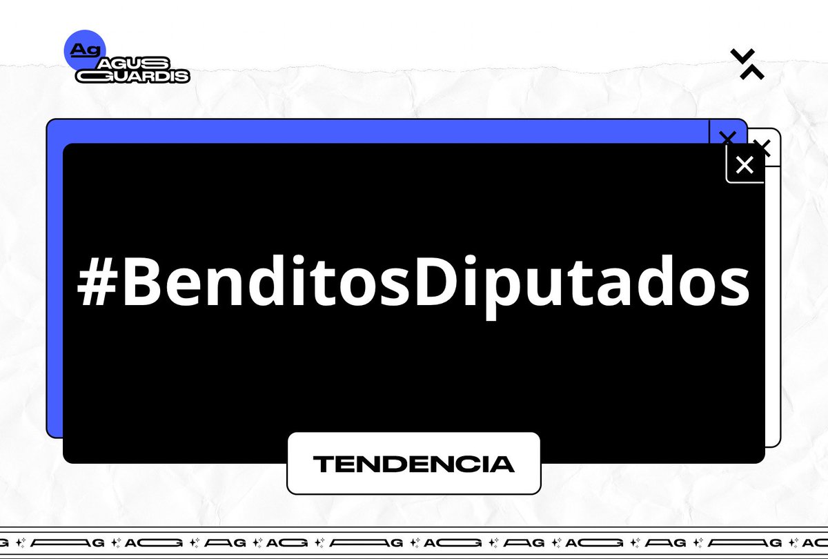 📺 Tendencia @BenditaOk 

#BenditosDiputados