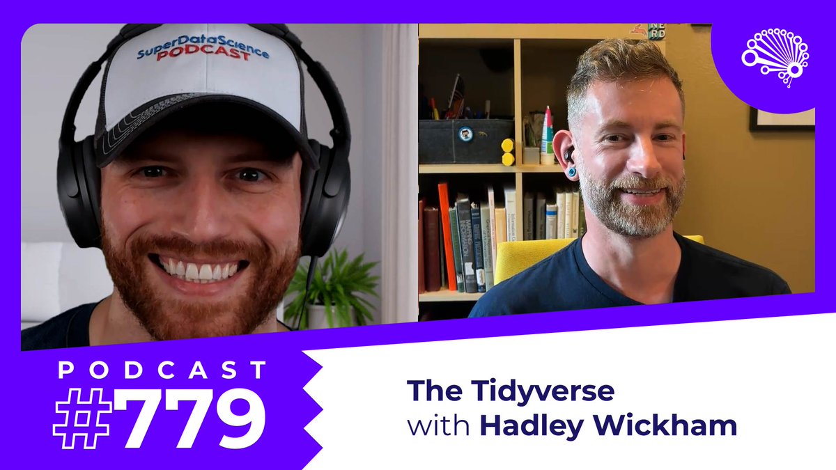 Many-time bestselling author and prolific open-source R developer @hadleywickham is our guest today. In it, we discuss @posit_pbc's rebrand and why the Tidyverse needs to be in every data scientist's toolkit. Watch here: superdatascience.com/779 More on Hadley: • Chief…