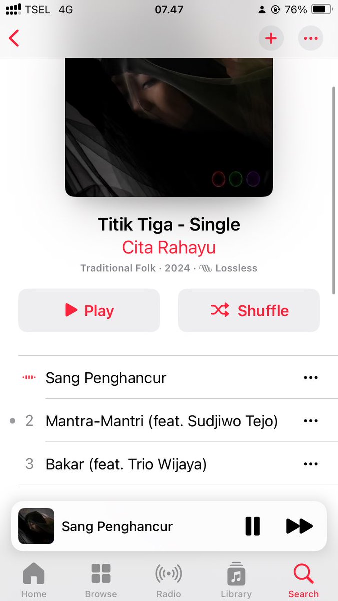 you guys don't understand... this project by Cita Citata (now Cita Rahayu) is like Taylor going from Lover to Folklore (Cita's being dangdut to folktronica) AND I'M SO HERE FOR IT