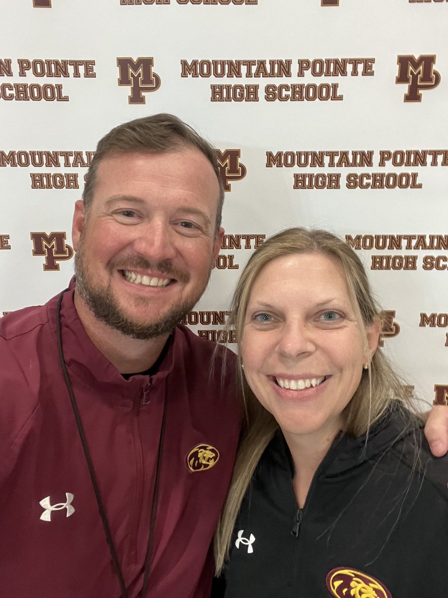 Mountain Pointe representing at LEAP into high school night at Rogers Ranch STEM Academy! #ROLLPR1DE