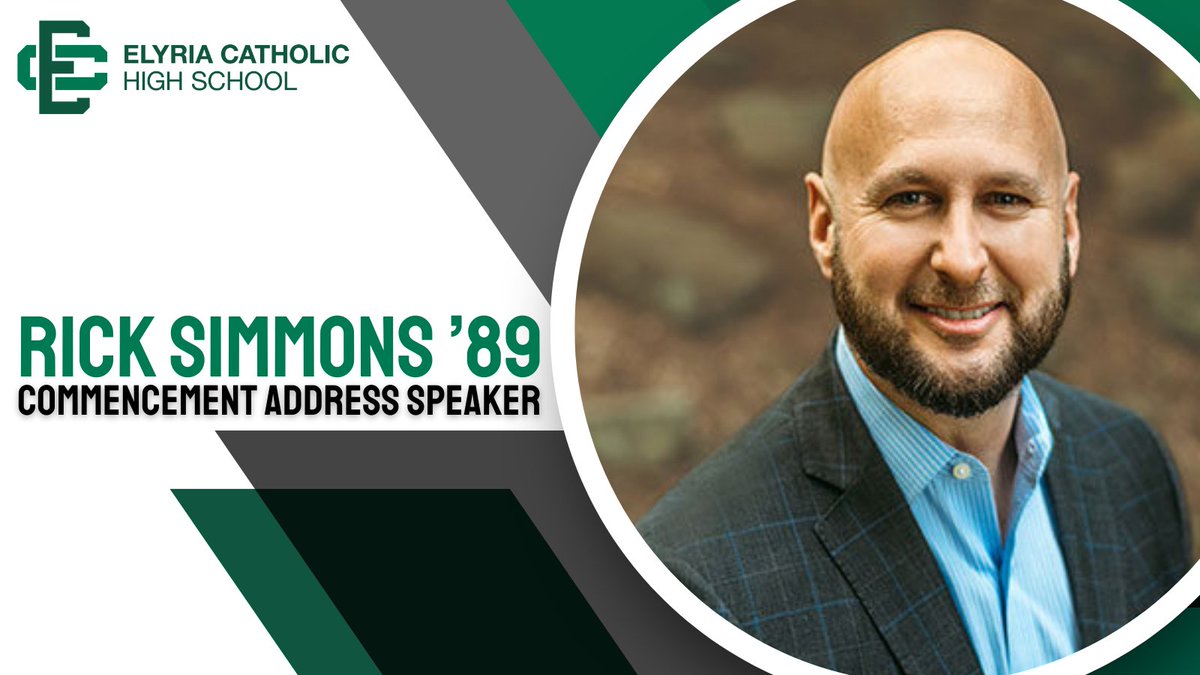 We are proud to announce that Rick Simmons '89 will be our 2024 Commencement Speaker at Elyria Catholic! Can't wait to hear his inspiring message for the Class of 2024. Read story at elyriacatholic.com #LWS #EC24