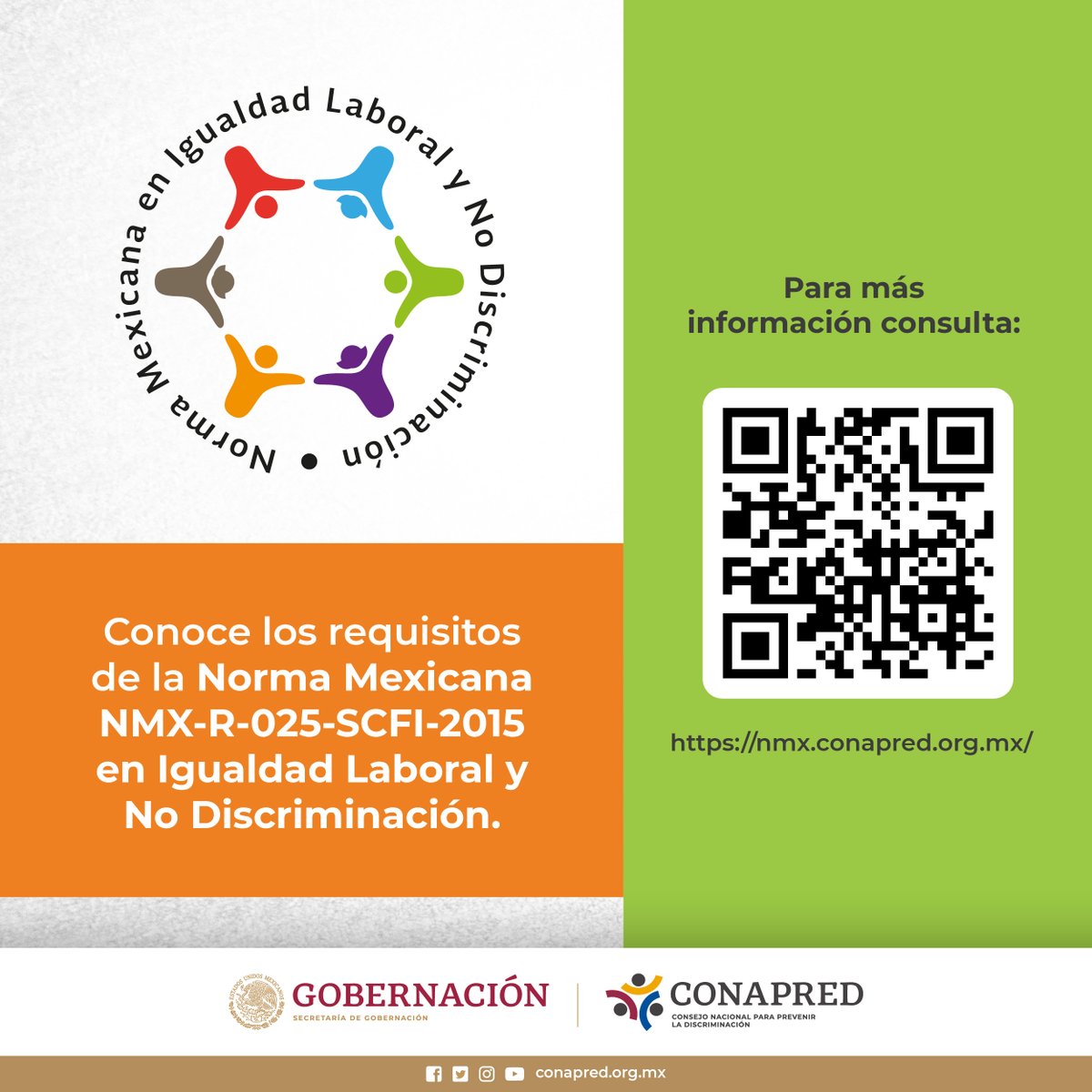 ¿Conoces la Norma Mexicana en Igualdad Laboral y No Discriminación? Te contamos más sobre esta herramienta para fomentar lugares de trabajo libres de violencia y discriminación. 📲bit.ly/3E5YUxp