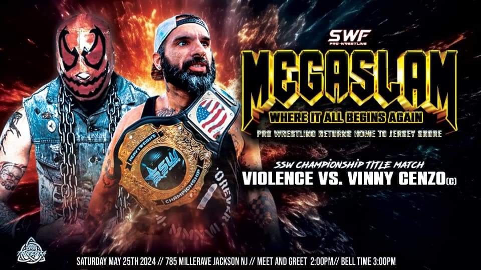 It's fuckin on! @SWFLive MegaSlam 2024! Jackson, NJ! BE THERE! LET'S GET NUTS! 🤘 👊