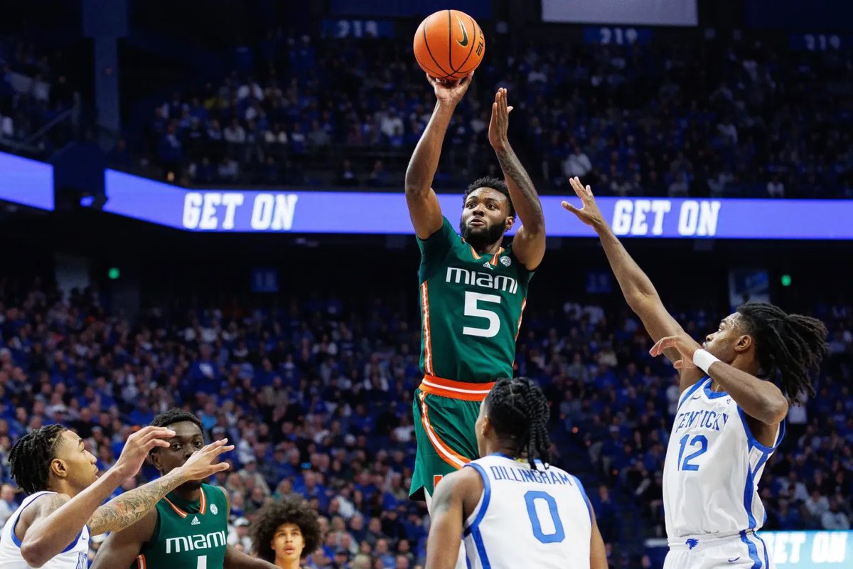BREAKING: Miami transfer guard Wooga Poplar schedules first visit to Kentucky READ: canestoday.com/miami-transfer…