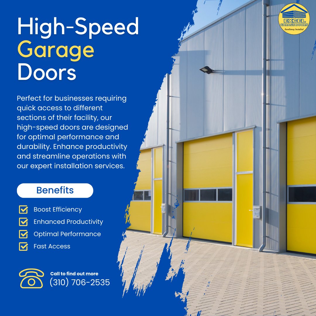 Enhance productivity and streamline operations with our expert installation services.
#HighSpeedDoors #EfficiencyBoost #ExcelGarageDoors #BusinessUpgrade #StreamlineOperations #ProductivityEnhancement #CommercialDoors #FastAccess #IndustrialSolutions