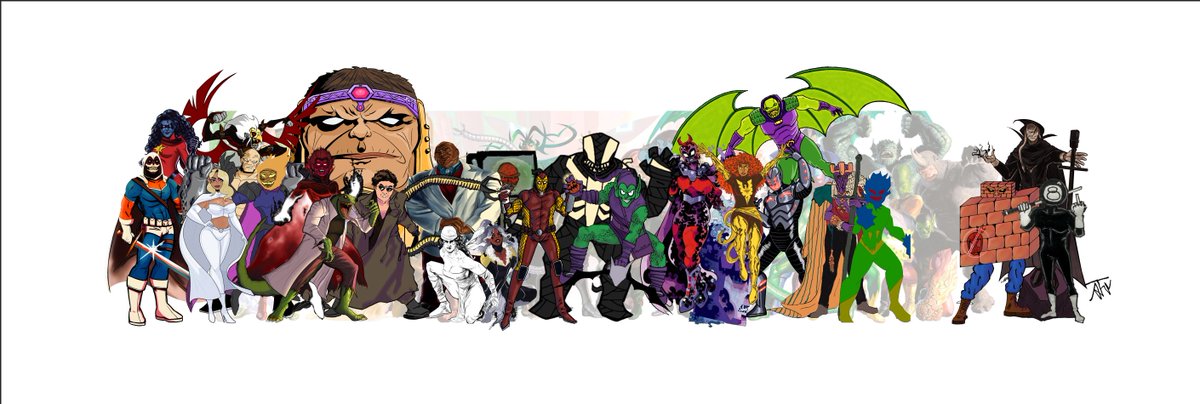 UPDATE:
Sorry this hasn't been one sooner. Been swamped with life and my art/costume commissions. 
We are still missing a few characters for the Marvel Heroes AND Villains. If you haven't submitted and/or think I missed yours please send em my way.