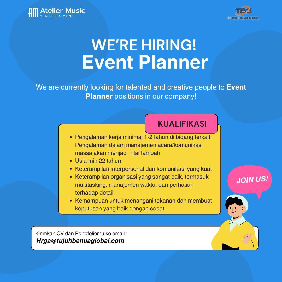 #LokerPam - Atelier Music - Event Planner - Subjek: Posisi - Nama