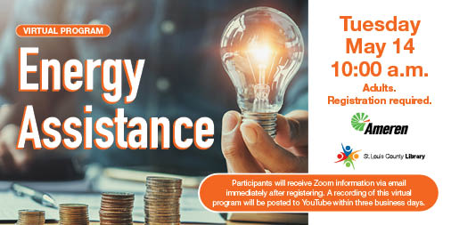 Learn about energy and weatherization assistance, budget options, energy efficiency tips and tools for managing your account. Presented by Ameren Missouri. Sign up for this virtual program at ow.ly/MUCl50Rkcwn.