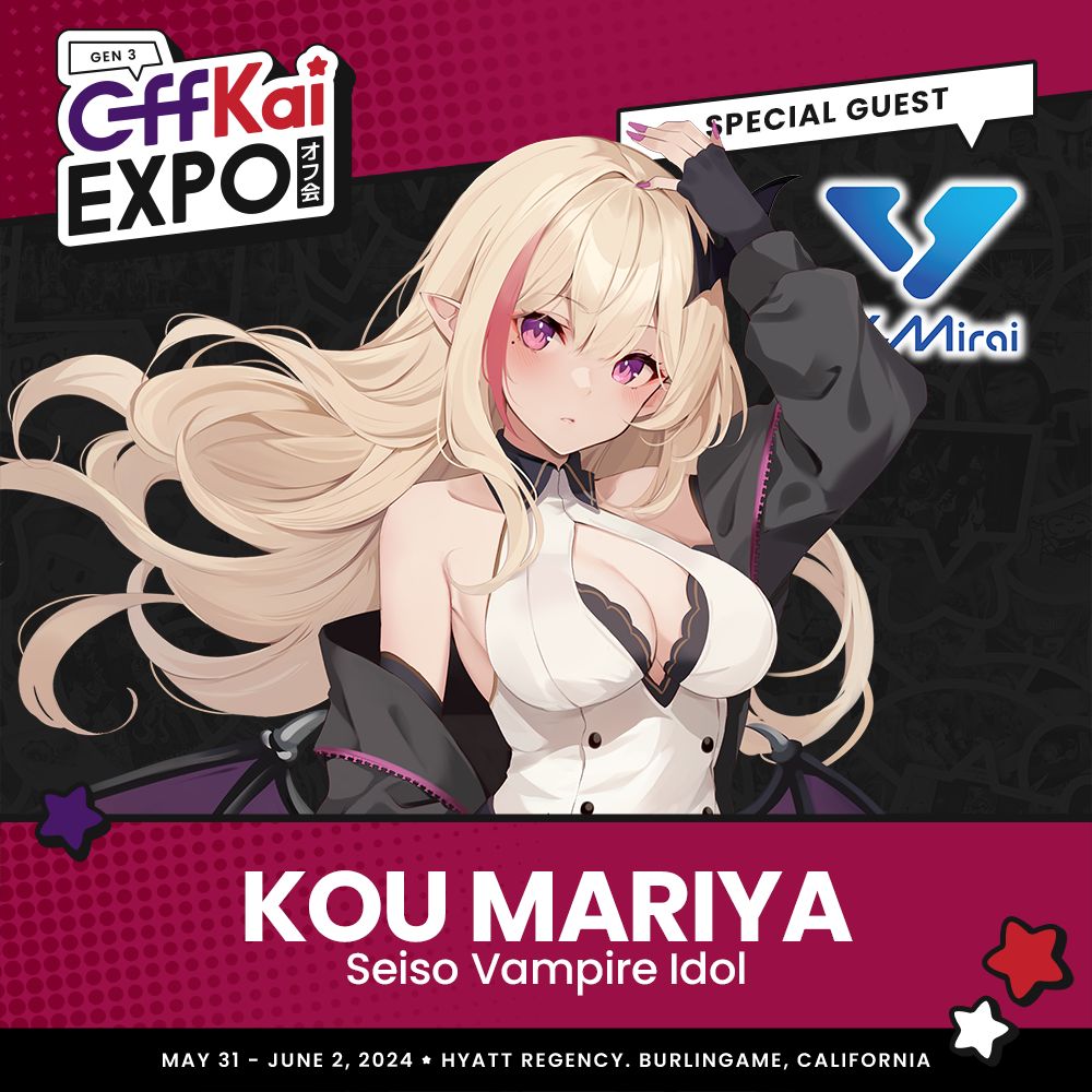 This beautiful vampire won't even need to drink your blood to make you fall for her! 

@koumariya will enchant you all at #OffKaiGen3 from May 31st to June 2nd in Burlingame, CA! 💒