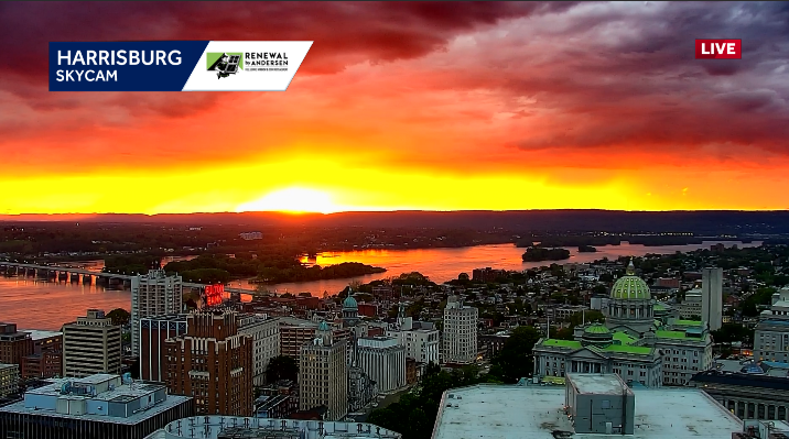 Holy Moly, what a sunset over the Susquehanna River this evening!