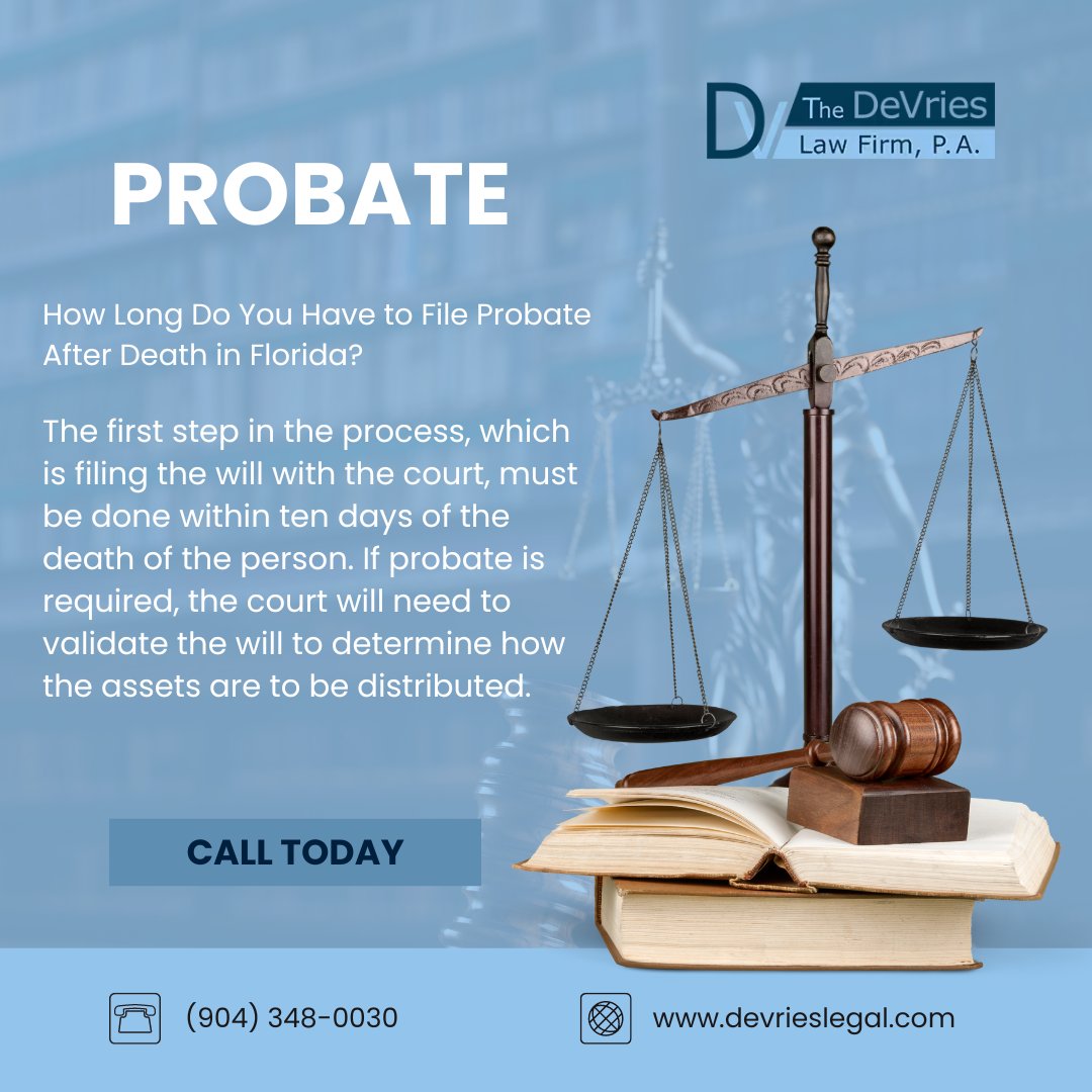 Curious about the probate process in Florida? Learn how long you have to file for probate after a loved one passes away. #FloridaProbate #EstatePlanning