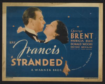 #ComingUpOnTCM

STRANDED (1935) Kay Francis, George Brent, Patricia Ellis
Dir.: Frank Borzage 11:15 PM PT

An engineer courts a social worker while fighting a protection racket that threatens the Golden Gate Bridge.

1h 16m | Romantic Drama | TV-G

#TCM #TCMParty