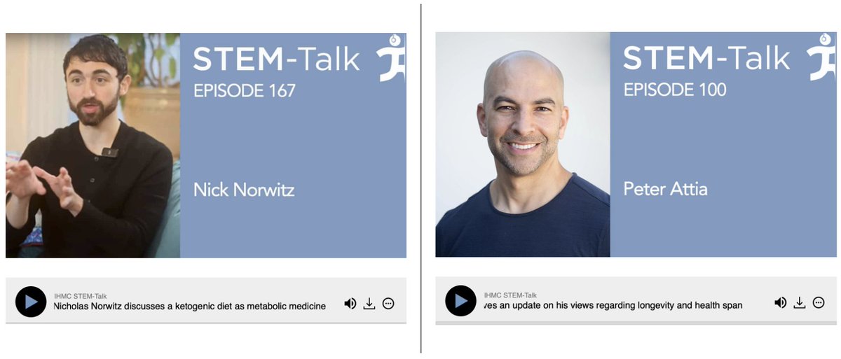Very fun chat @ihmc_stemtalk about #LMHR #OreoVsStatin!

ihmc: ihmc.us/stemtalk/episo…

Apple: podcasts.apple.com/us/podcast/ste…

Spotify: open.spotify.com/episode/4HJlsq…

Happy to join the ranks of some great prior guests @BenBikmanPhD @garytaubes @DominicDAgosti2 @PeterAttiaMD ... of course you