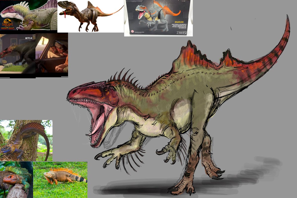 Behold, my own take on the Be-I mean, Concavenator :3. I thought it'd be cool to combine aspects of both together, along some analogs to some lizards. Does he feel JW-style? 
#JurassicWorld #JurassicWorldChaosTheory