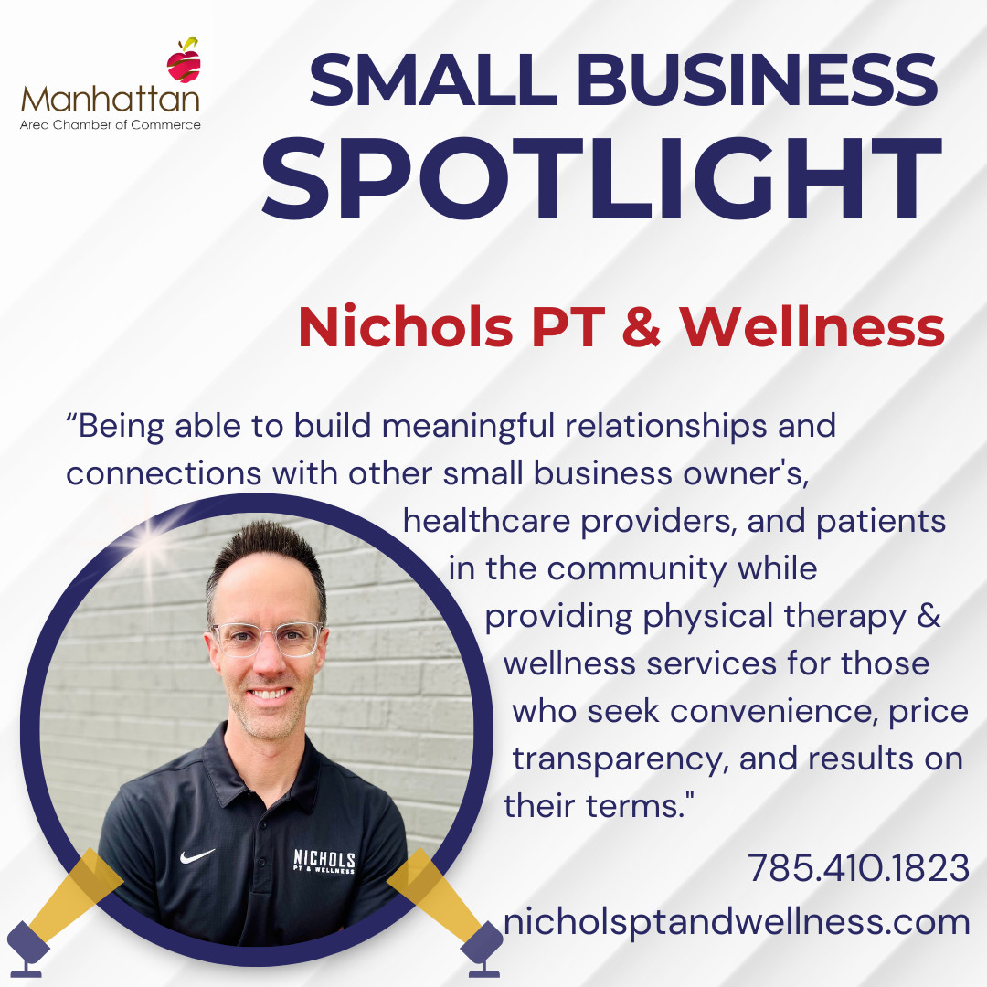 Why support small business? Because you will Get Personalized Service. Nichols PT & Wellness - Providing Mobile Concierge Physical Therapy & Wellness Services in/around Manhattan, KS. #SmallBusinessWeek