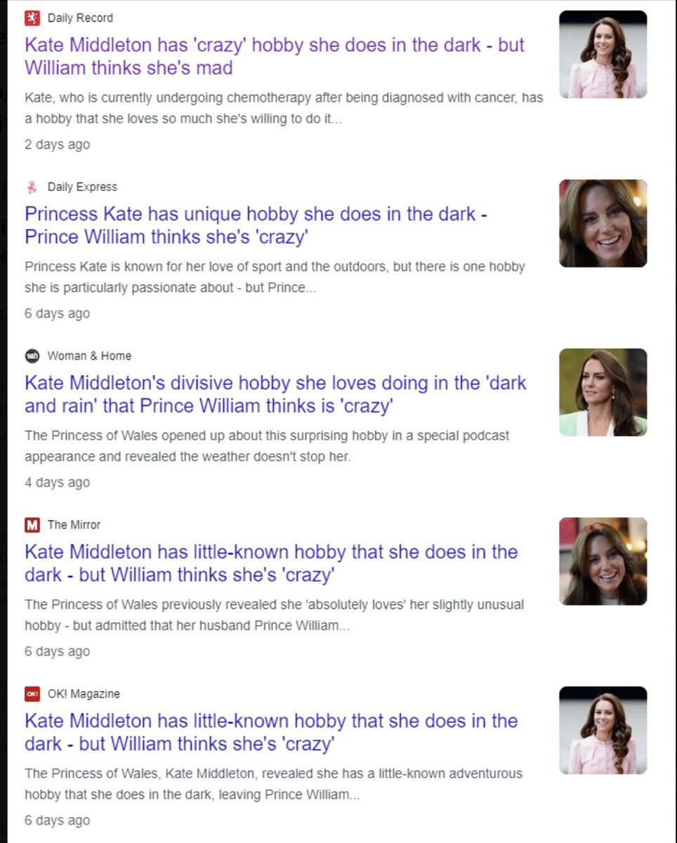 #SussexSquad, LOOK AT THIS! SAME COORDINATION OF INFORMATION TO BRAINWASH THE IDIOTS WHO CONTINUE TO EAT THEIR SHIT. IT SEEMS THAT #ToxicBritishPress ARE PREPARING A NICE ALIBI TO CLEAR THE NAME OF YOU-KNOW-WHO.
#WhereIsKateMiddleton #workshywilly  #ToxicBritishMedia #ThatFamily